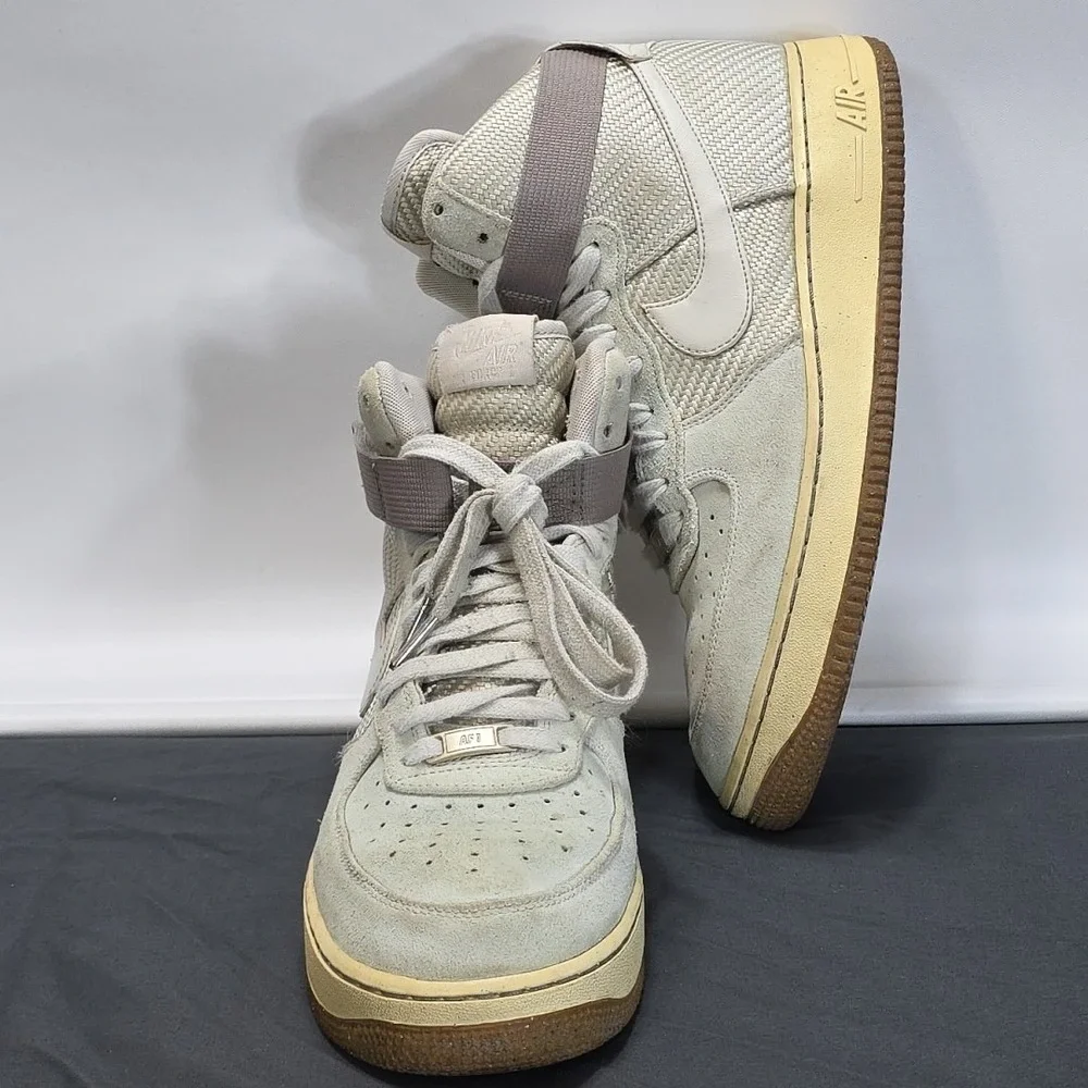 Nike Air Force 1 Hi Premium Light Bone‎ 654440 004 Men's US Size 12 2015